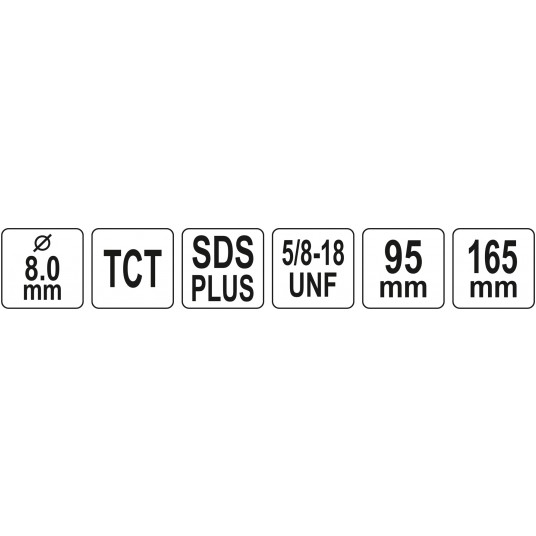 PILOT TCT GWINT 5/8'' UCHWYT SDS PLUS -zdjęcie numer 4