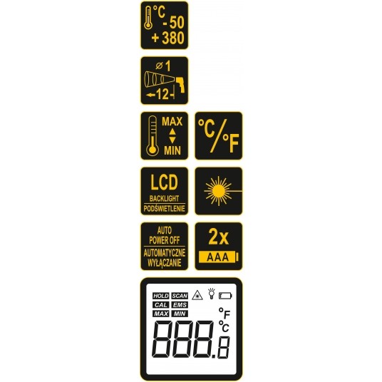 PIROMETR -50C+380C -zdjęcie numer 6