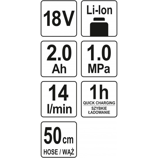 PISTOLET DO POMPOWANIA 18V 1,0MPA - 2AH -zdjęcie numer 9