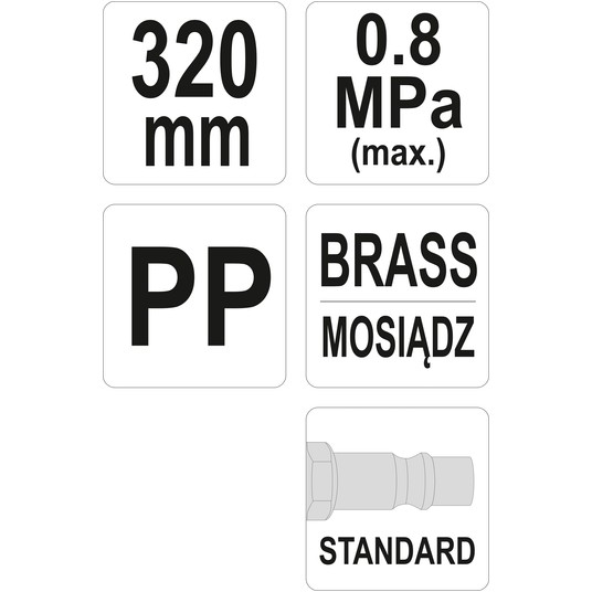 PISTOLET DO PRZEDMUCHIWANIA 320MM -zdjęcie numer 3
