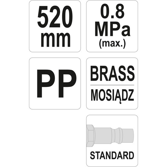 PISTOLET DO PRZEDMUCHIWANIA 520MM -zdjęcie numer 3