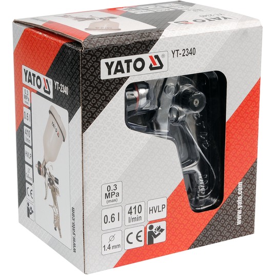PISTOLET LAKIERNICZY HVLP 0,6L 1,4 MM -zdjęcie numer 2