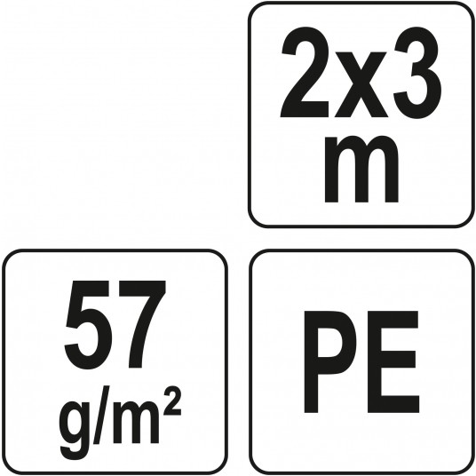 PLANDEKA 2X3M 57G/M2 ZIELONA -zdjęcie numer 3