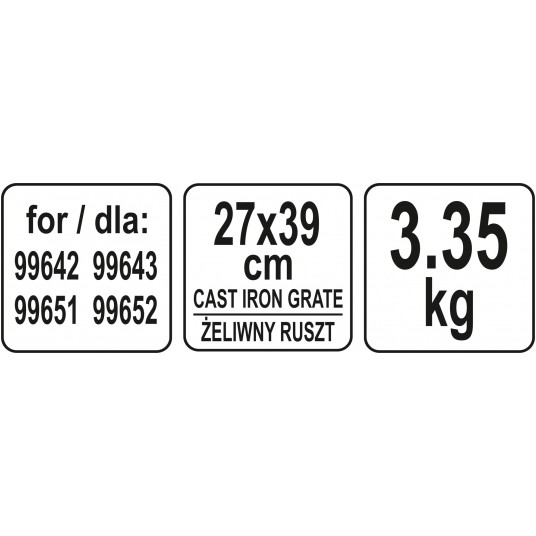 PŁYTA ŻELIWNA DO GRILLA GAZOWEGO LUND -zdjęcie numer 4