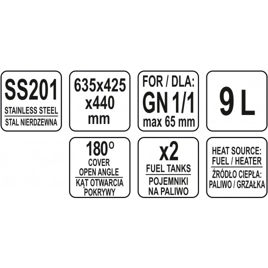 PODGRZEWACZ ROLL TOP GN 1/1 9L -zdjęcie numer 4