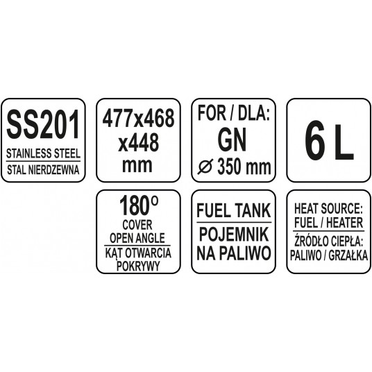 PODGRZEWACZ ROLL TOP OKRĄGŁY 35CM 6L -zdjęcie numer 4