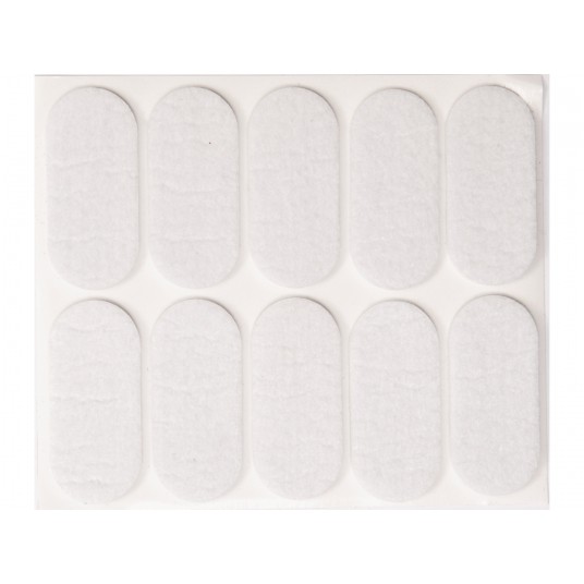 PODKŁADKI FILCOWE 20X45 MM BIAŁE -zdjęcie numer 1