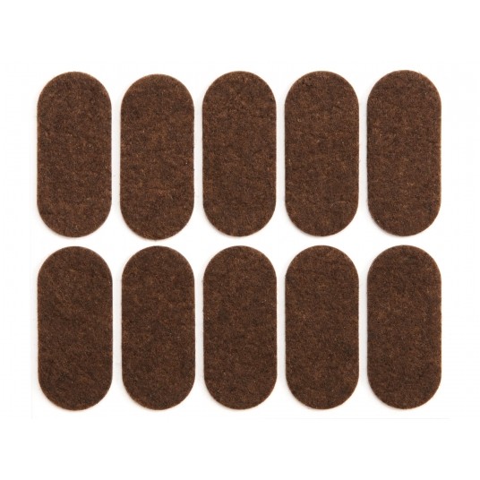 PODKŁADKI FILCOWE 20X45 MM BRĄZOWE -zdjęcie numer 1