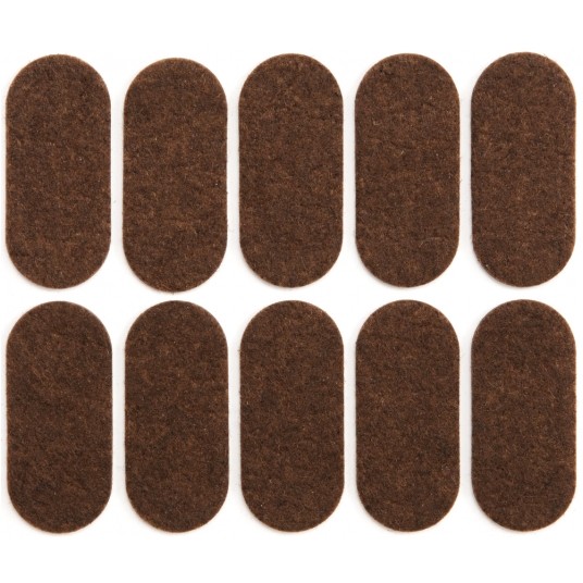 PODKŁADKI FILCOWE 20X45 MM BRĄZOWE -zdjęcie numer 1
