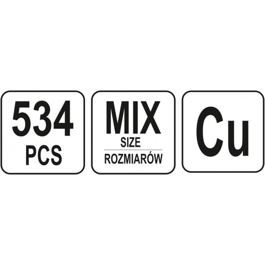 PODKŁADKI I KORKI SPUSTOWE OLEJU 534 SZT -zdjęcie numer 4