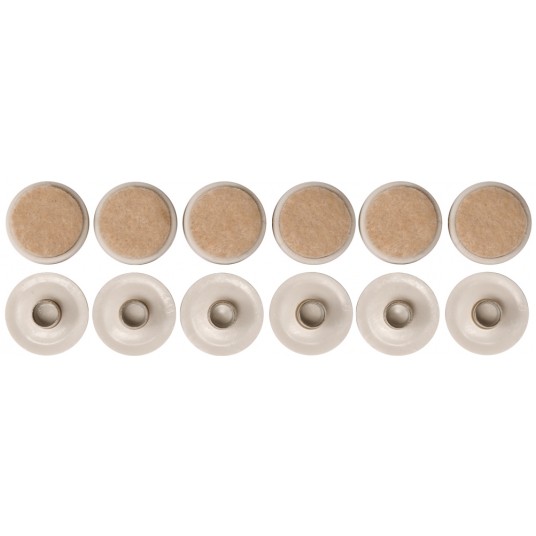 PODKŁADKI PLAST FILC NA KOŁEK 22MM 12SZT -zdjęcie numer 1