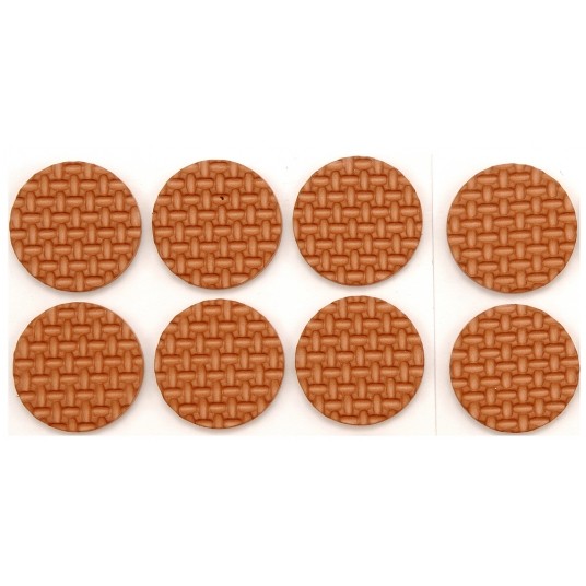 PODKŁADKI Z PIANKI 38MM BRĄZOWE 8SZT. -zdjęcie numer 1