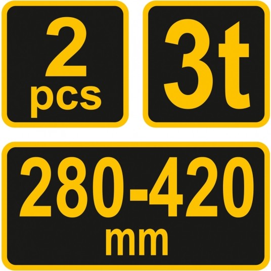 PODSTAWKI POD SAMOCHÓD 3T 2 SZTUKI -zdjęcie numer 6