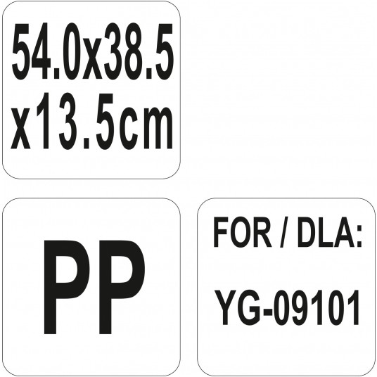POJEMNIK DO WÓZKA SZARY PP 54x38,5x13,5 -zdjęcie numer 3