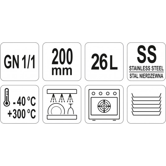 POJEMNIK GASTRONOMICZNY GN 1/1 200 -zdjęcie numer 3