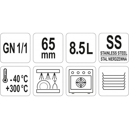 POJEMNIK GASTRONOMICZNY GN 1/1 65 -zdjęcie numer 3