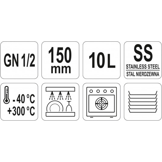 POJEMNIK GASTRONOMICZNY GN 1/2 150 -zdjęcie numer 3