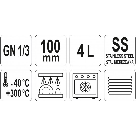 POJEMNIK GASTRONOMICZNY GN 1/3 100 -zdjęcie numer 3