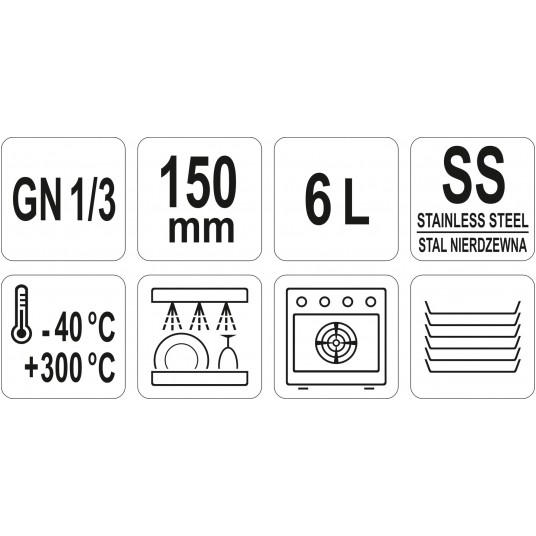 POJEMNIK GASTRONOMICZNY GN 1/3 150 -zdjęcie numer 3