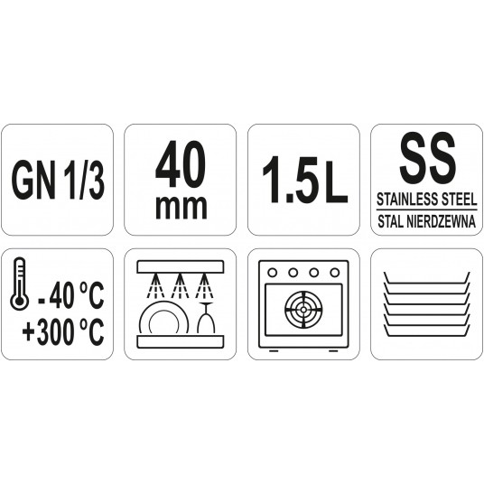 POJEMNIK GASTRONOMICZNY GN 1/3 40 -zdjęcie numer 3