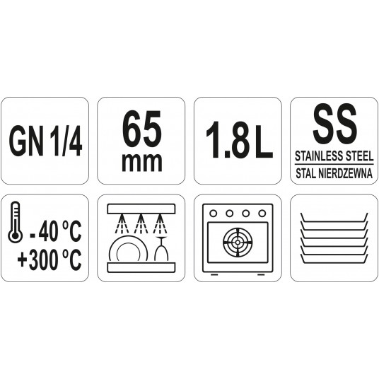 POJEMNIK GASTRONOMICZNY GN 1/4 65 -zdjęcie numer 3