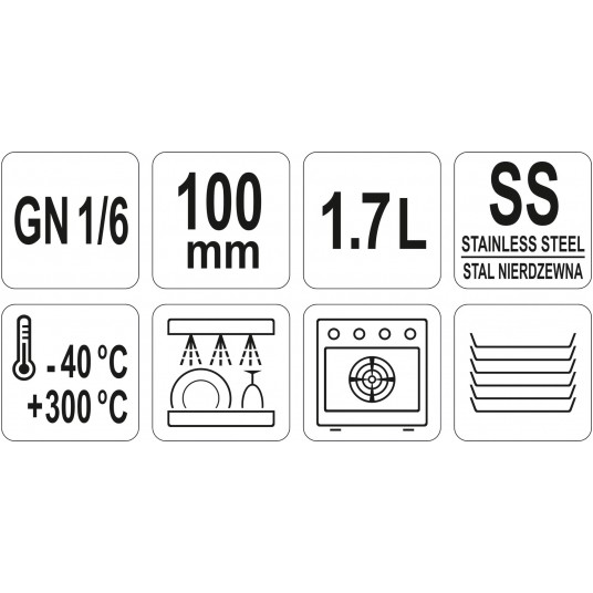 POJEMNIK GASTRONOMICZNY GN 1/6 100 -zdjęcie numer 3