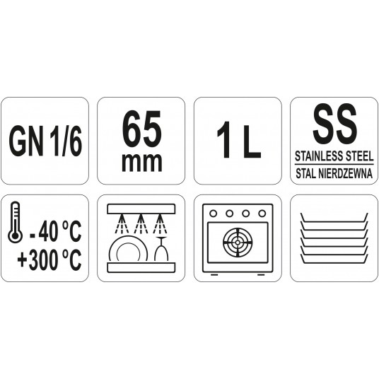 POJEMNIK GASTRONOMICZNY GN 1/6 65 -zdjęcie numer 3