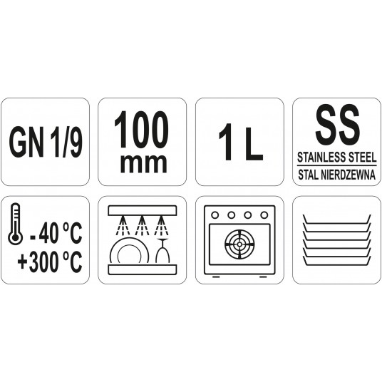POJEMNIK GASTRONOMICZNY GN 1/9 100 -zdjęcie numer 3
