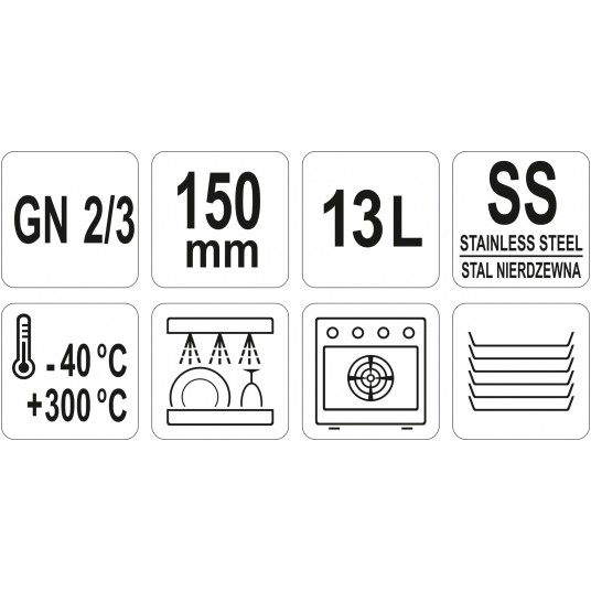 POJEMNIK GASTRONOMICZNY GN 2/3 150 -zdjęcie numer 3