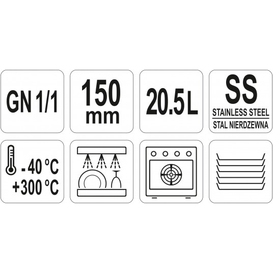 POJEMNIK PERFOROWANY GN 1/1 150 -zdjęcie numer 3