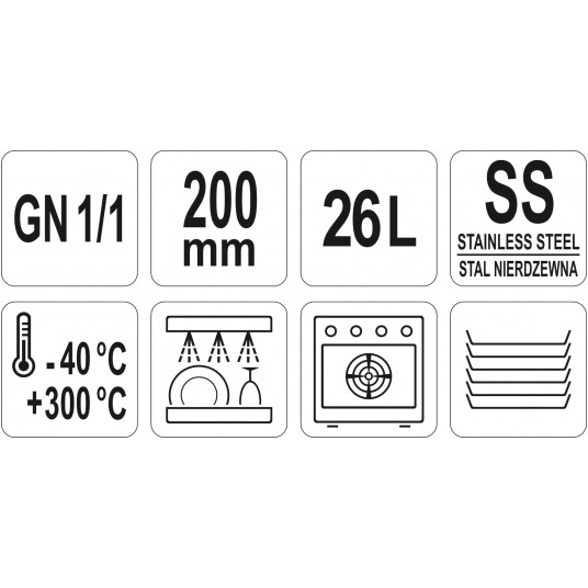 POJEMNIK PERFOROWANY GN 1/1 200 -zdjęcie numer 3