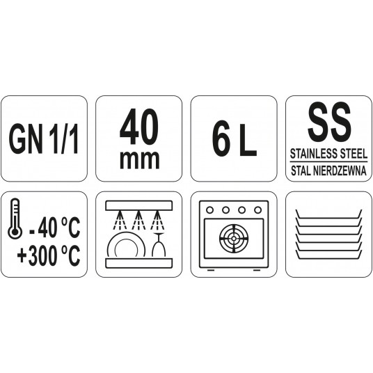 POJEMNIK PERFOROWANY GN 1/1 40 -zdjęcie numer 3