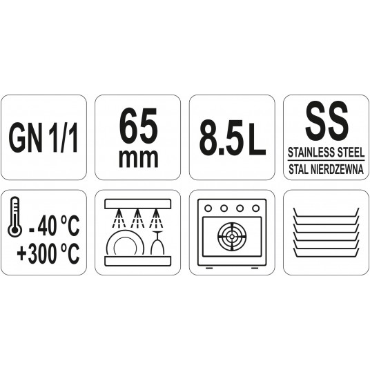 POJEMNIK PERFOROWANY GN 1/1 65 -zdjęcie numer 3