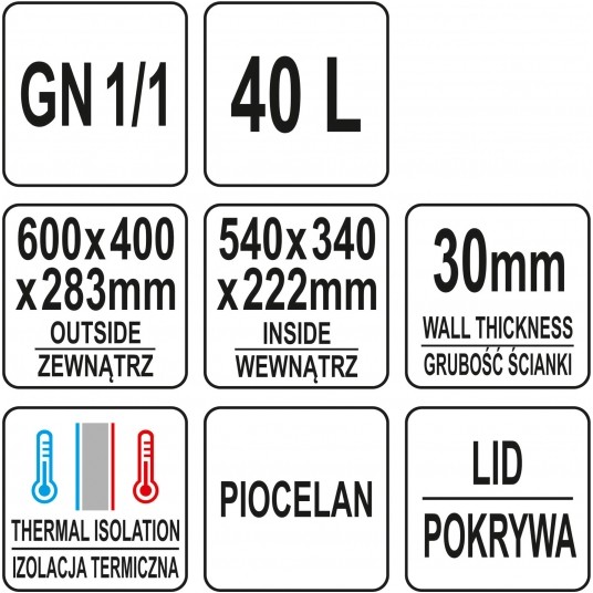 POJEMNIK TERMOIZOLACYJNY 1/1 GN -zdjęcie numer 11