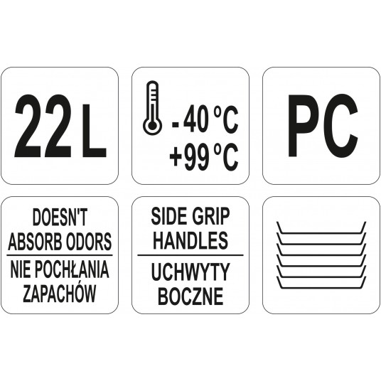 POJEMNIK Z POLIWĘGLANU 22L -zdjęcie numer 2