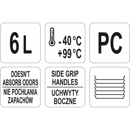 POJEMNIK Z POLIWĘGLANU 6L -zdjęcie numer 2