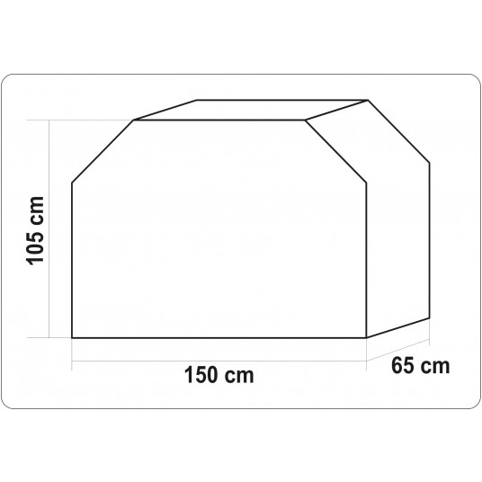 POKROWIEC NA GRILLA 150 X 65 X 105CM -zdjęcie numer 3