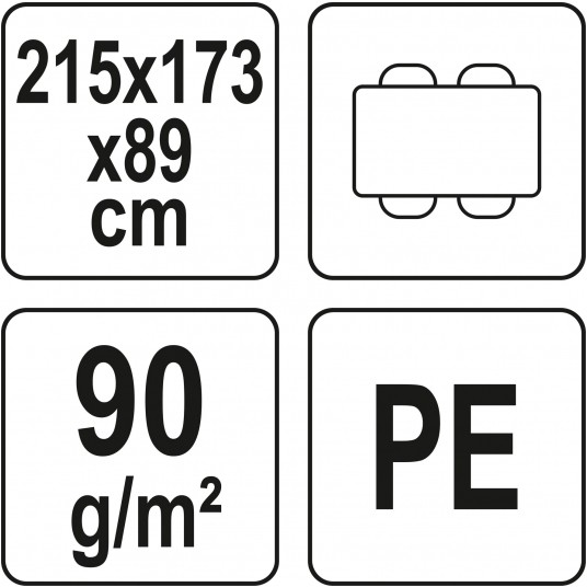 POKROWIEC NA MEBLE OGROD. 215x173x89 CM -zdjęcie numer 4