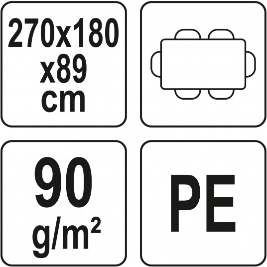 POKROWIEC NA MEBLE OGROD. 270x180x89 CM -zdjęcie numer 4