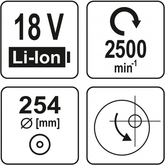 POLERKA ORBITALNA 18V 254MM - BODY -zdjęcie numer 8