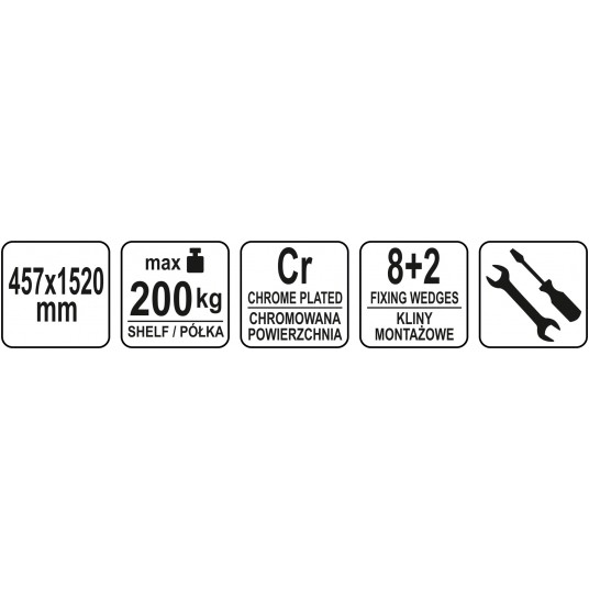 PÓŁKA DO REGAŁU AŻUROWEGO 457x1520MM -zdjęcie numer 3