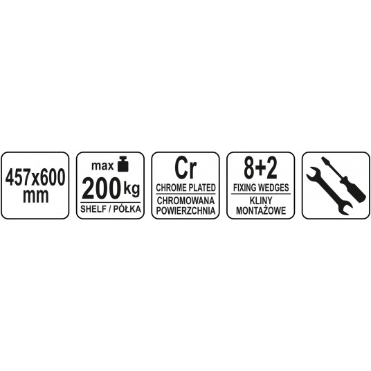 PÓŁKA DO REGAŁU AŻUROWEGO 457x600MM -zdjęcie numer 3