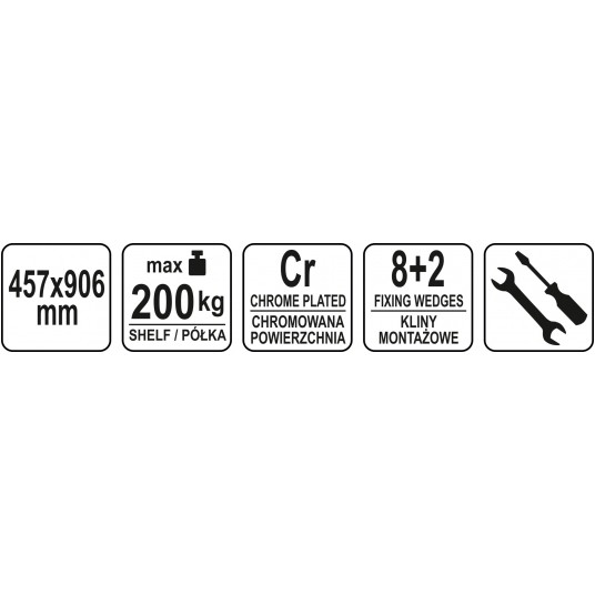 PÓŁKA DO REGAŁU AŻUROWEGO 457x906MM -zdjęcie numer 3