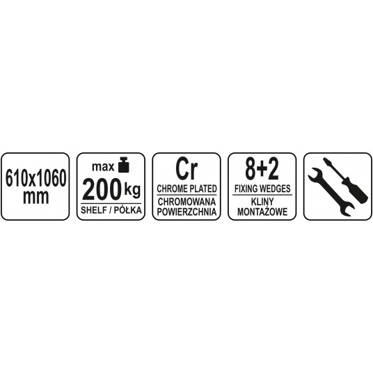 PÓŁKA DO REGAŁU AŻUROWEGO 610x1060MM -zdjęcie numer 11