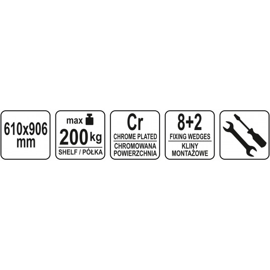 PÓŁKA DO REGAŁU AŻUROWEGO 610x906MM -zdjęcie numer 3