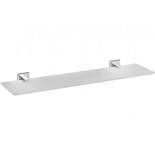PÓŁKA SZKLANA 50 CM QUAD CHROM -zdjęcie numer 1