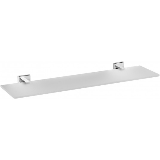PÓŁKA SZKLANA 50 CM QUAD CHROM -zdjęcie numer 1