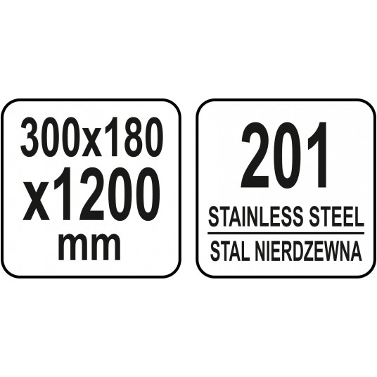 PÓŁKA WISZĄCA Z RANTEM 1200x300x180MM -zdjęcie numer 3