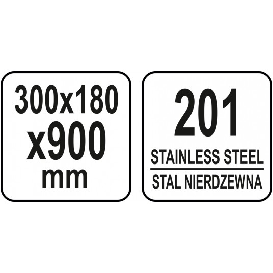 PÓŁKA WISZĄCA Z RANTEM 900x300x180MM -zdjęcie numer 3