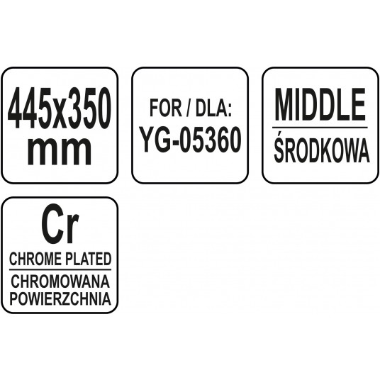 PÓŁKA ZAPASOWA ŚRODKOWA 445*350 -zdjęcie numer 3